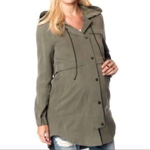 French Connection Maternity Twill Parka Small